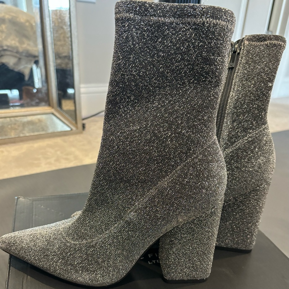Marc Fisher short sparkly boots